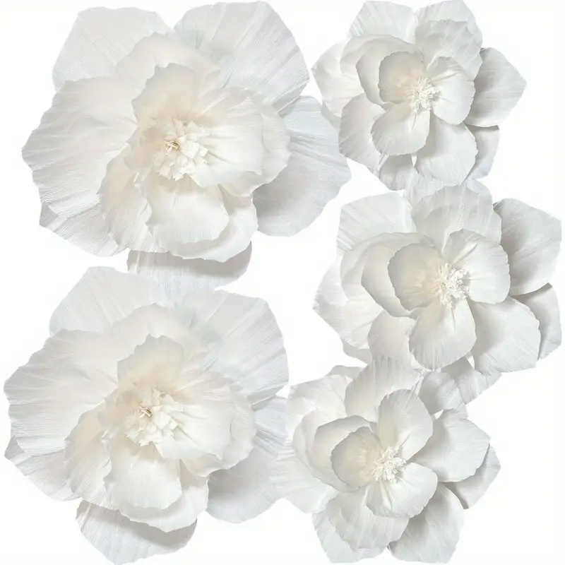 Wedding Power Supply - 5 pacotes de flores de papel