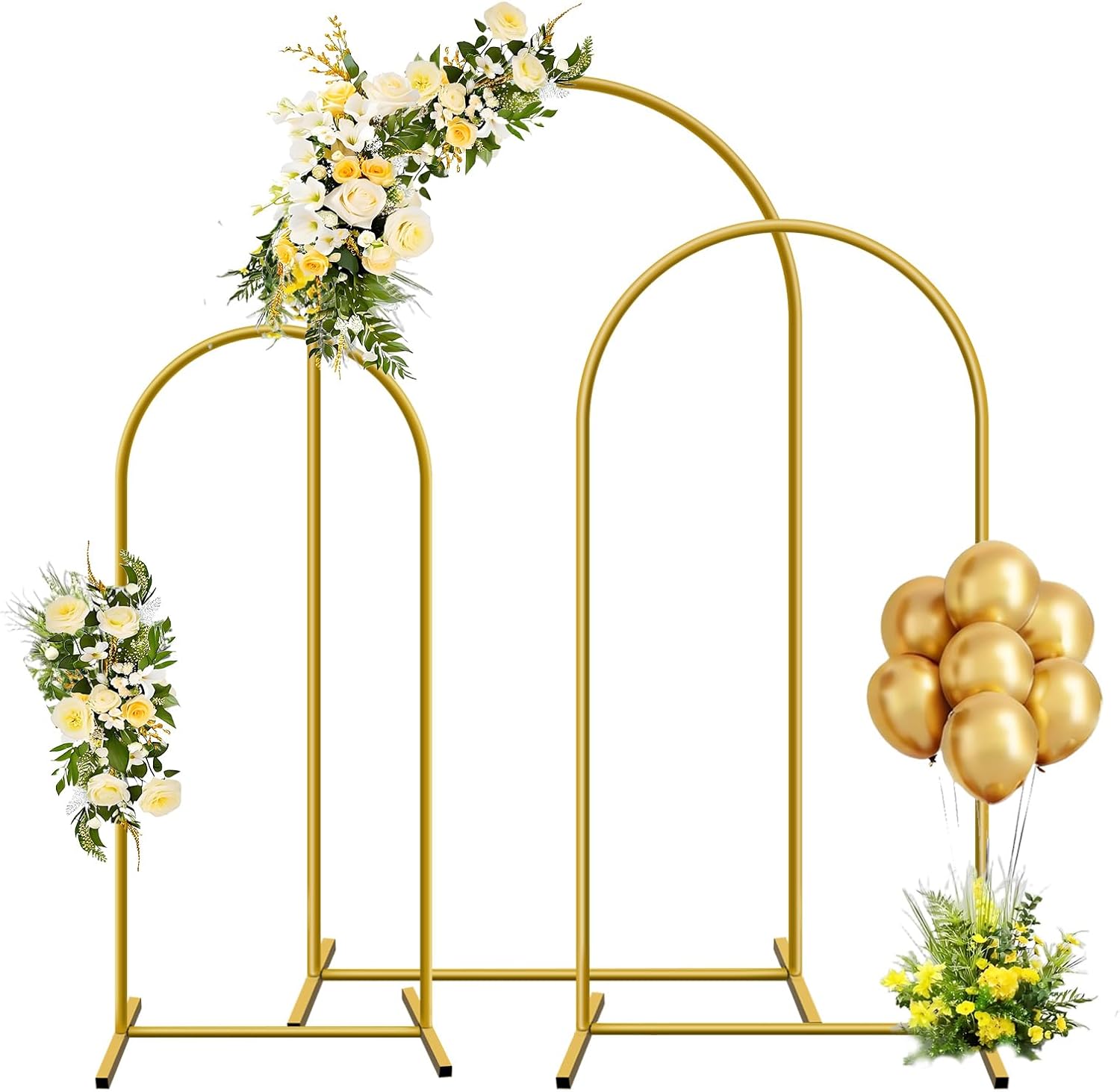 Wedding Support - 1pc ouro metal arco pano de