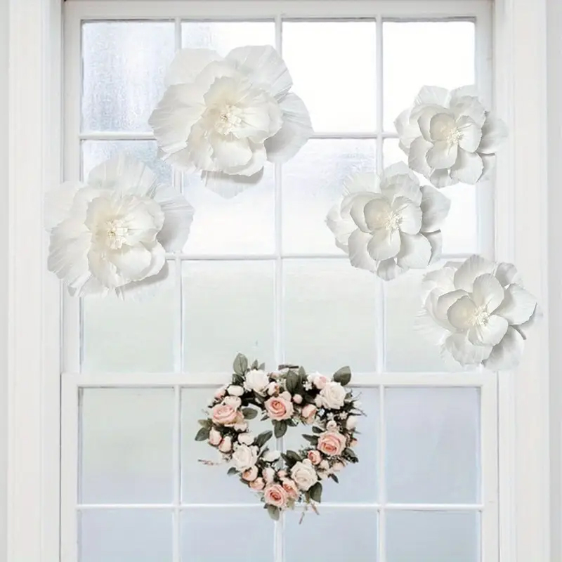 5 pacotes de flores de papel b - Wedding Power Supply avaliação e preço