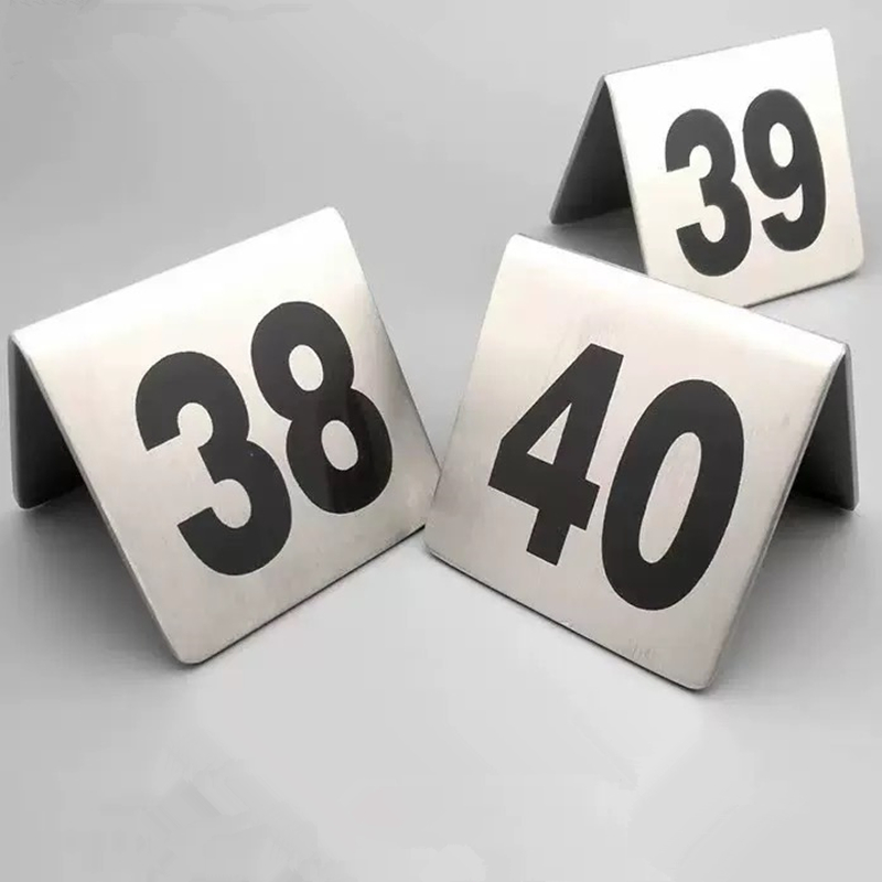 Números de mesa de aço inoxidá - Table Number Gold avaliação e preço