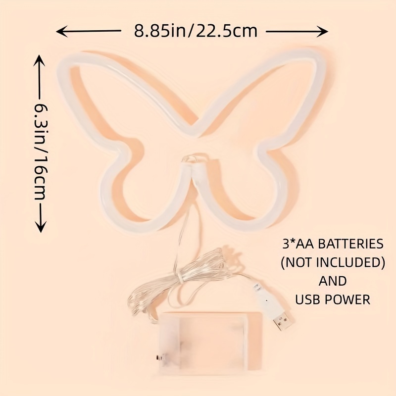Luzes de néon de borboleta LED - Wedding Power Supply avaliação e preço