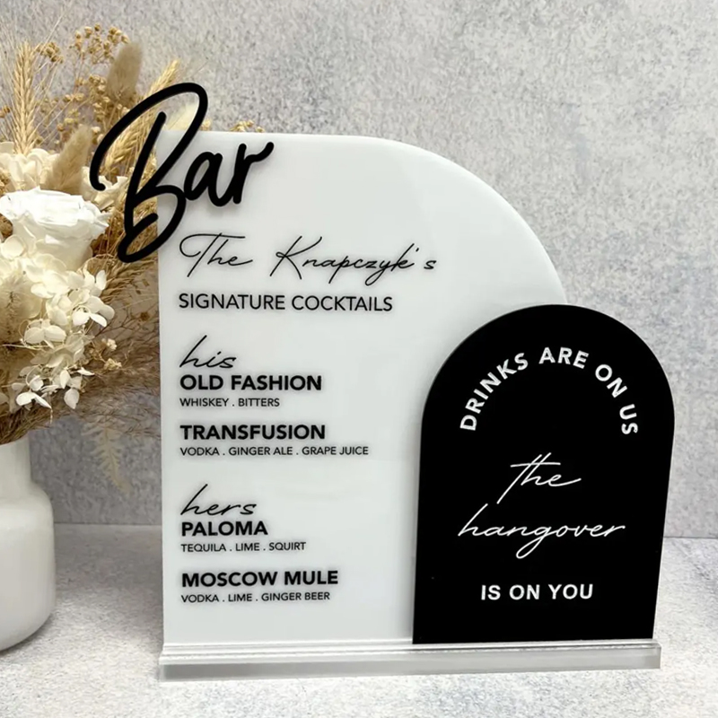 Menu de bar personalizado com  - Table Number Gold avaliação e preço