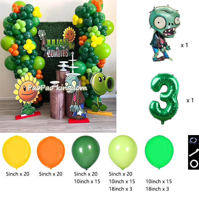 Plantas vs. Z-zumbis balões jo - Wedding Supply Kit avaliação e preço