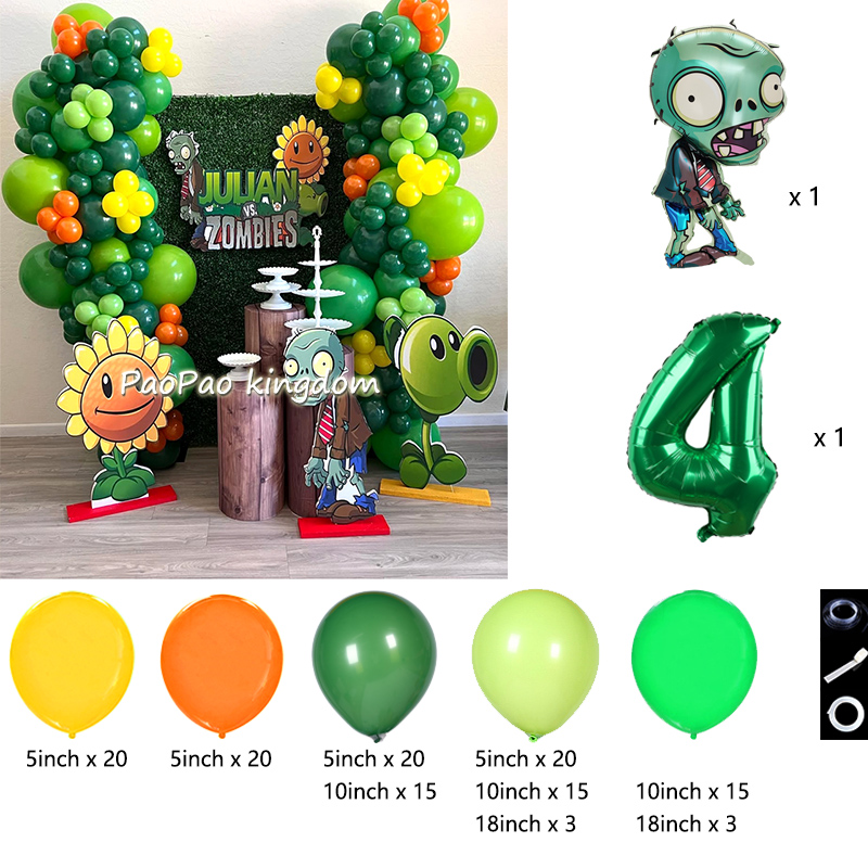 Plantas vs. Z-zumbis balões jo - Wedding Supply Kit avaliação e preço