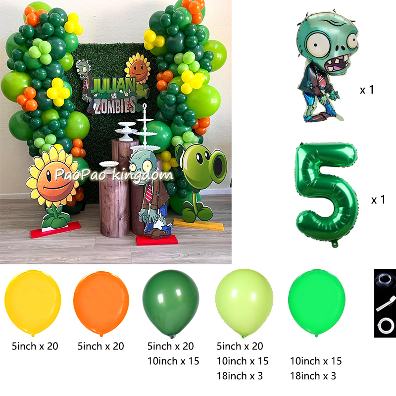 Plantas vs. Z-zumbis balões jo - Wedding Supply Kit avaliação e preço