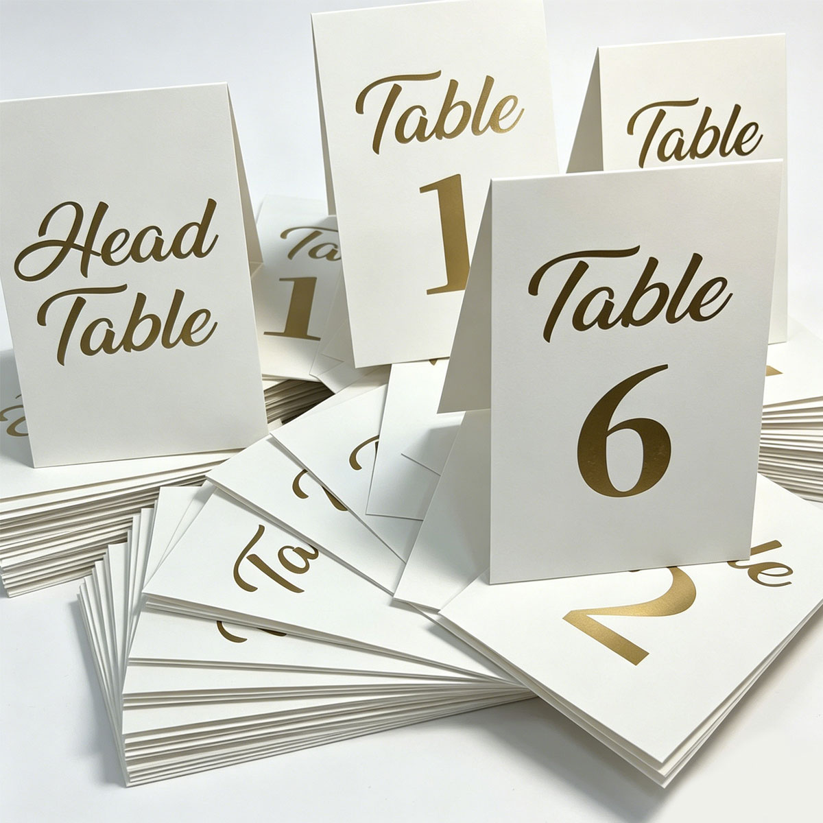 1 conjunto de cartões de númer - Table Number Gold avaliação e preço
