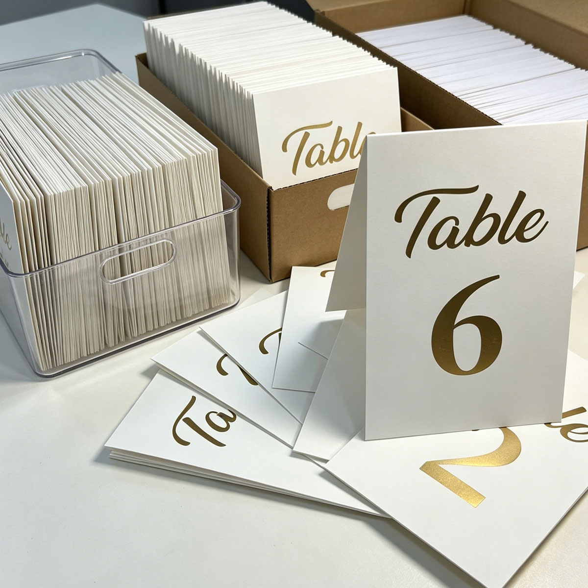 1 conjunto de cartões de númer - Table Number Gold avaliação e preço