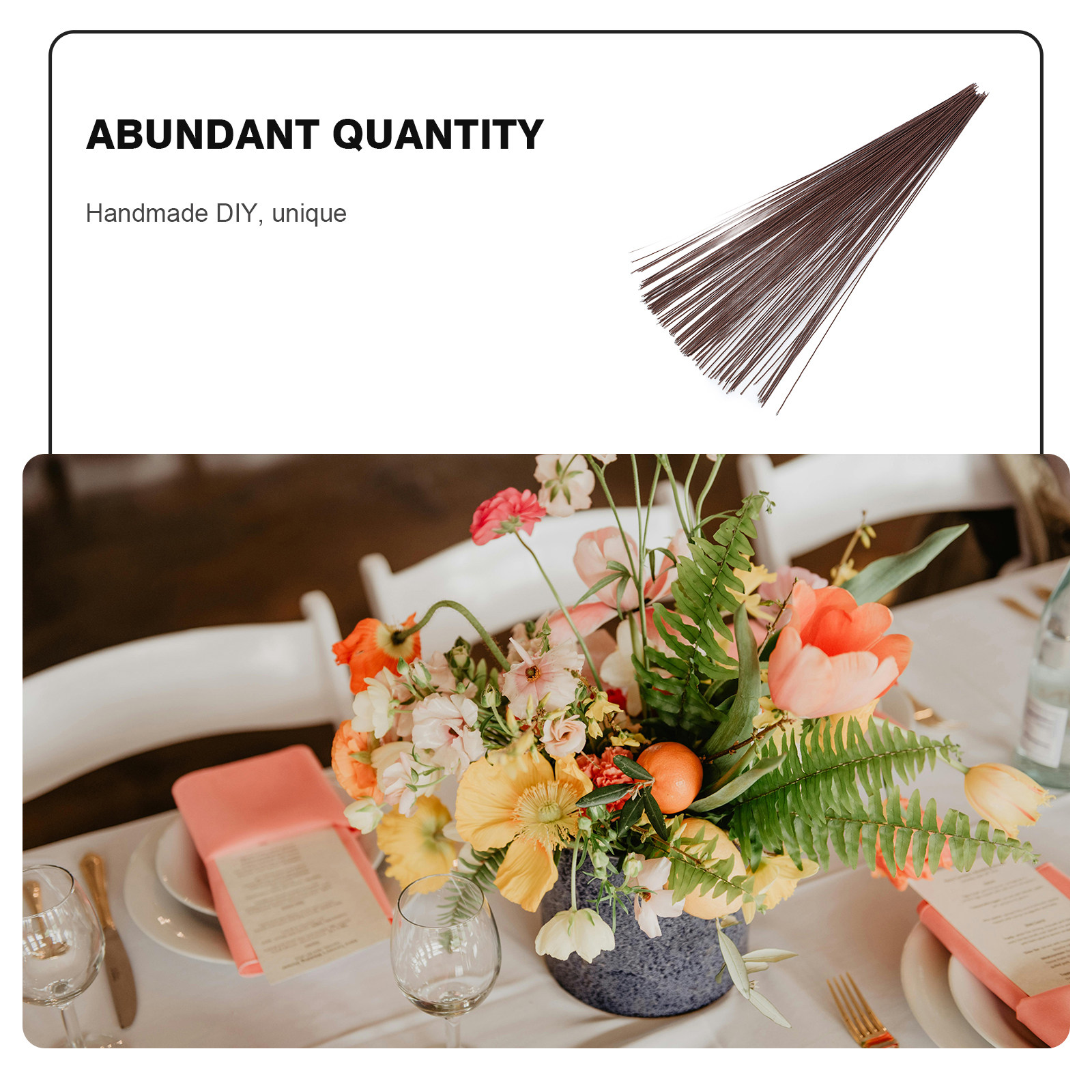 100 Peças de Hastes de Papel p - Wedding Support avaliação e preço
