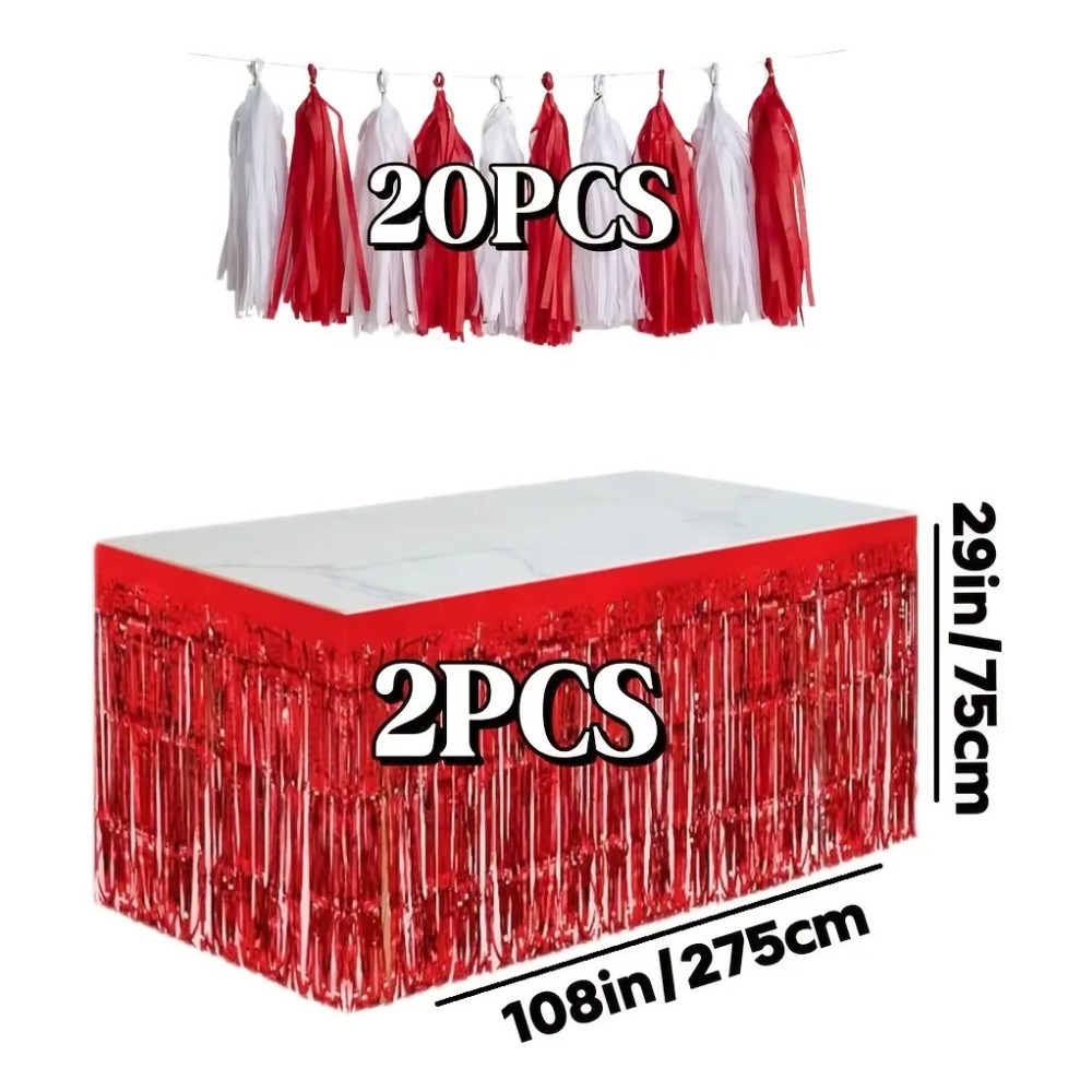 22 Peças de Serpentinas Vermel - Wedding Supply Canada avaliação e preço