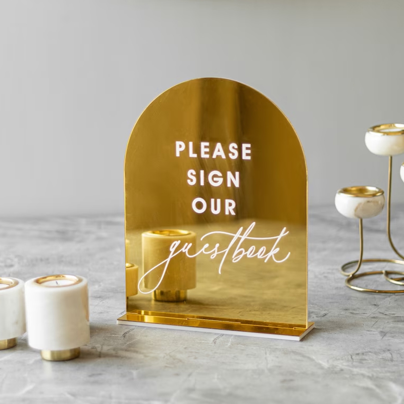 Loving Memory Table Sign,Guest - Table Number Gold avaliação e preço