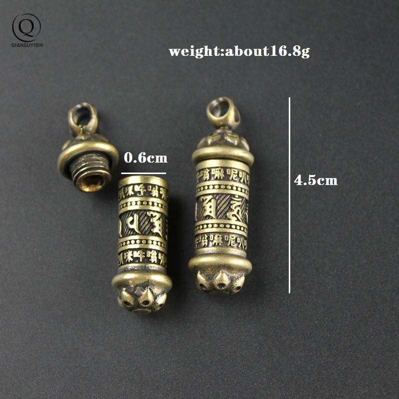 Latão Cilindro Pendant Keychai - Wedding Sutra avaliação e preço