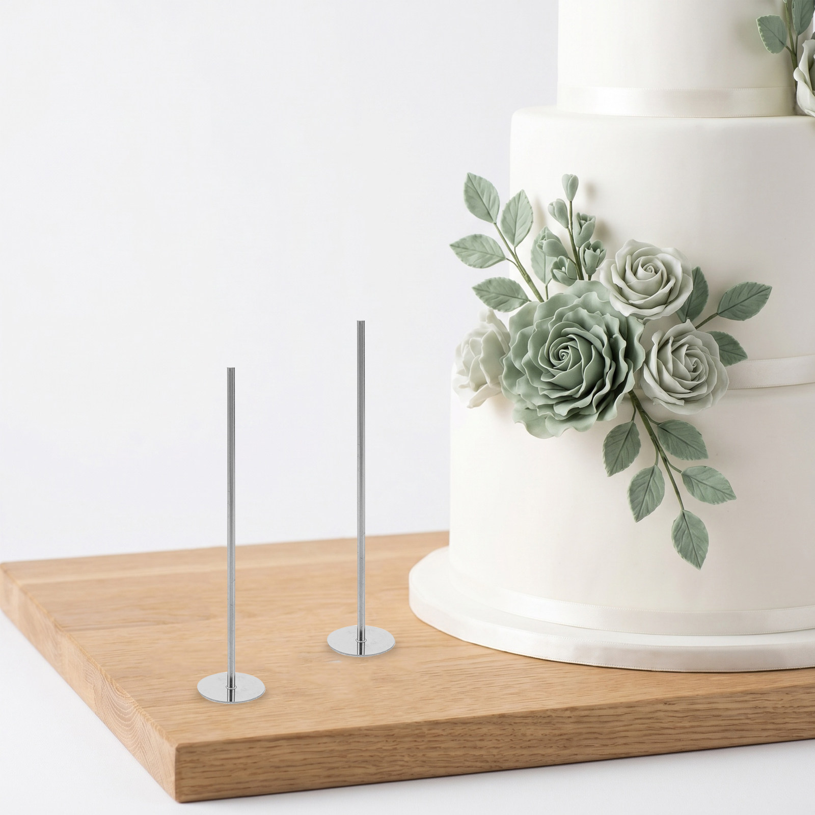 4 Peças de Hastes de Aço Inoxi - Wedding Support avaliação e preço